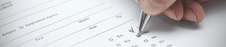 Filling out a survey at your veterinary practice