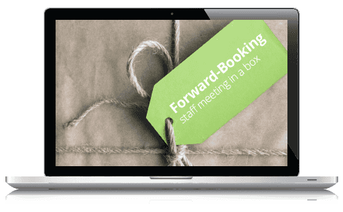 a laptop with the VetSuccess forward booking toolkit on it