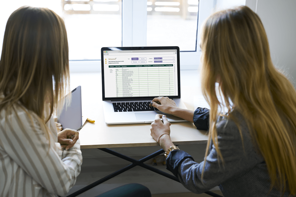 two people looking at a computer screen